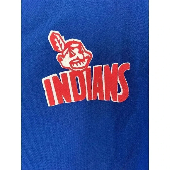 Rare Vintage Reach Cleveland Indians Blue Button Jersey Chief Wahoo "20" XLARGE - Picture 5 of 11